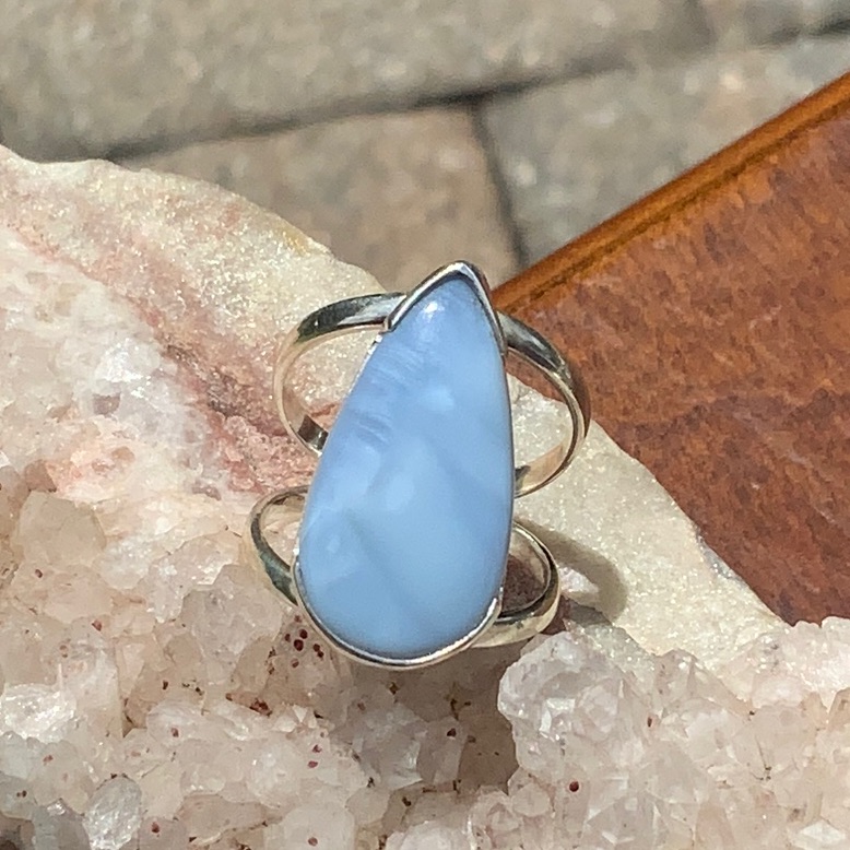 Natural Owyhee Opal 925 Sterling Silver Ring Size 7 59$